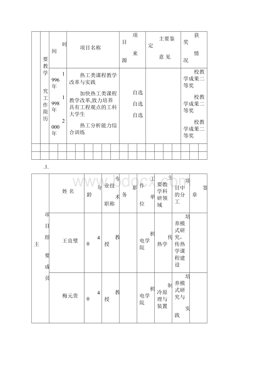 教学改革计划项目申请书.docx_第2页