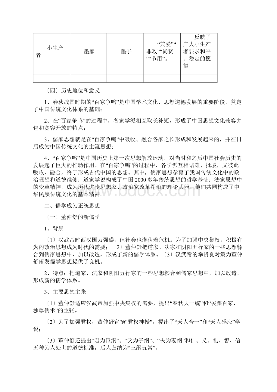 高考历史二轮171百家争鸣和儒家思想的形成学案.docx_第3页