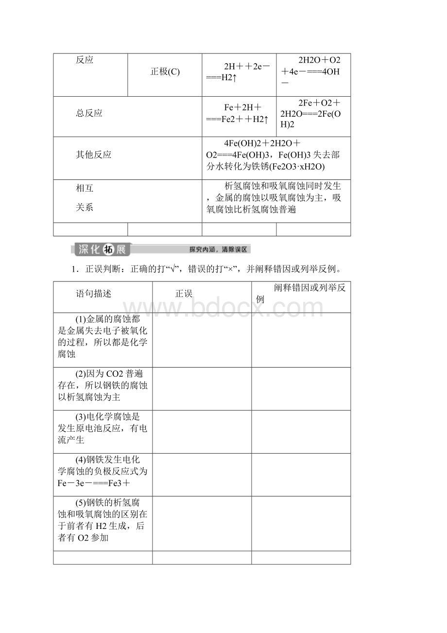 高中化学 人教版选修4 第四章第四节 金属的电化学腐蚀与防护 教学设计教案学案.docx_第2页