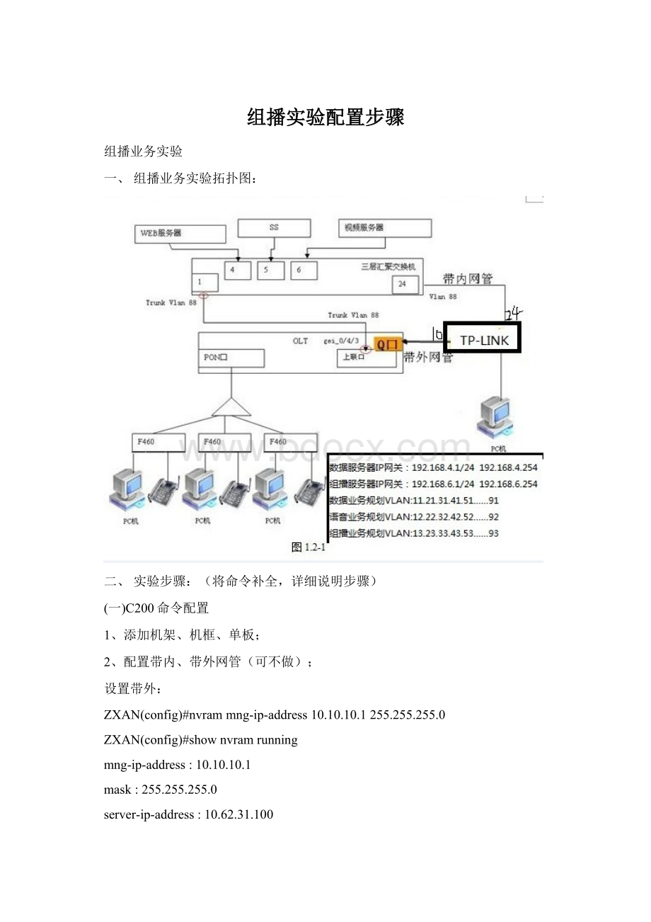 组播实验配置步骤.docx_第1页