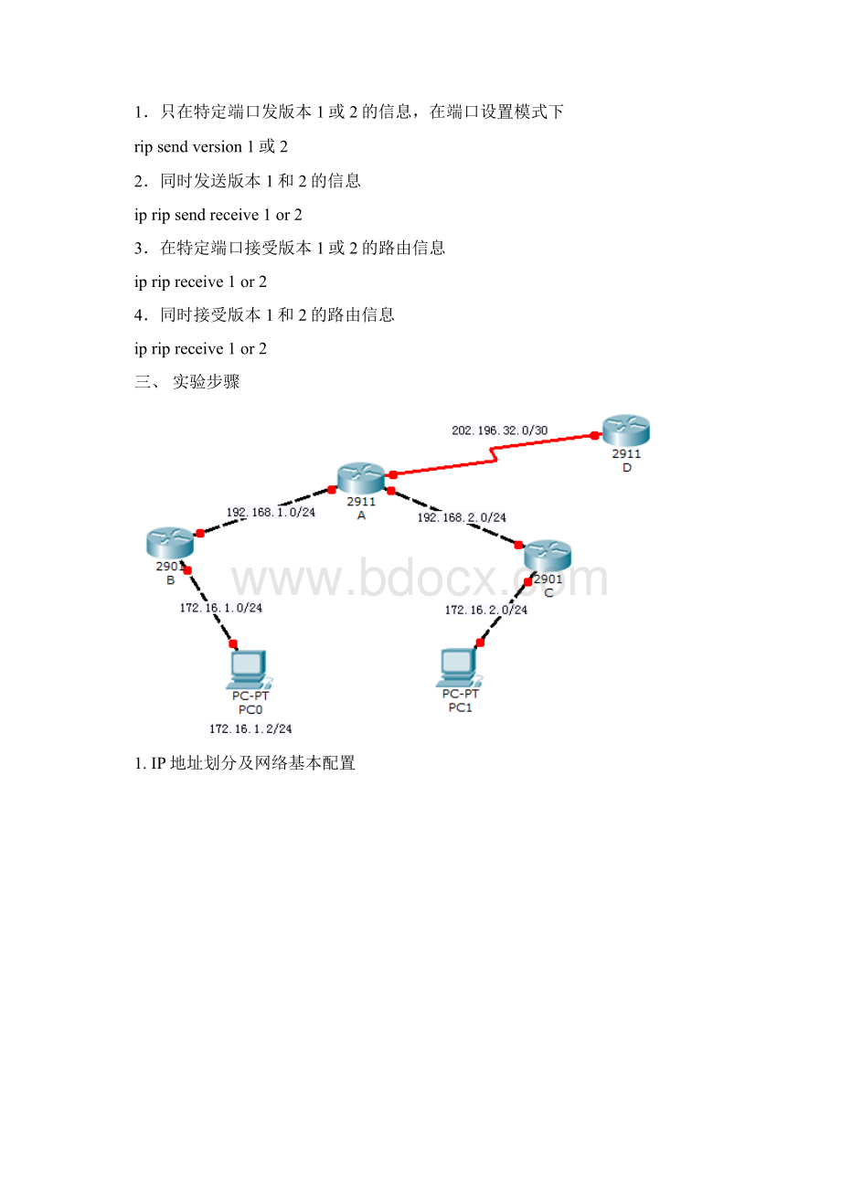 桂林理工大学组网工程实验RIP路由协议综合配置何天从 网络11班.docx_第2页