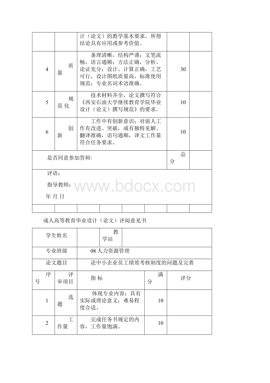 精品论中小企业员工绩效考核办法制度的问题及完善.docx_第3页