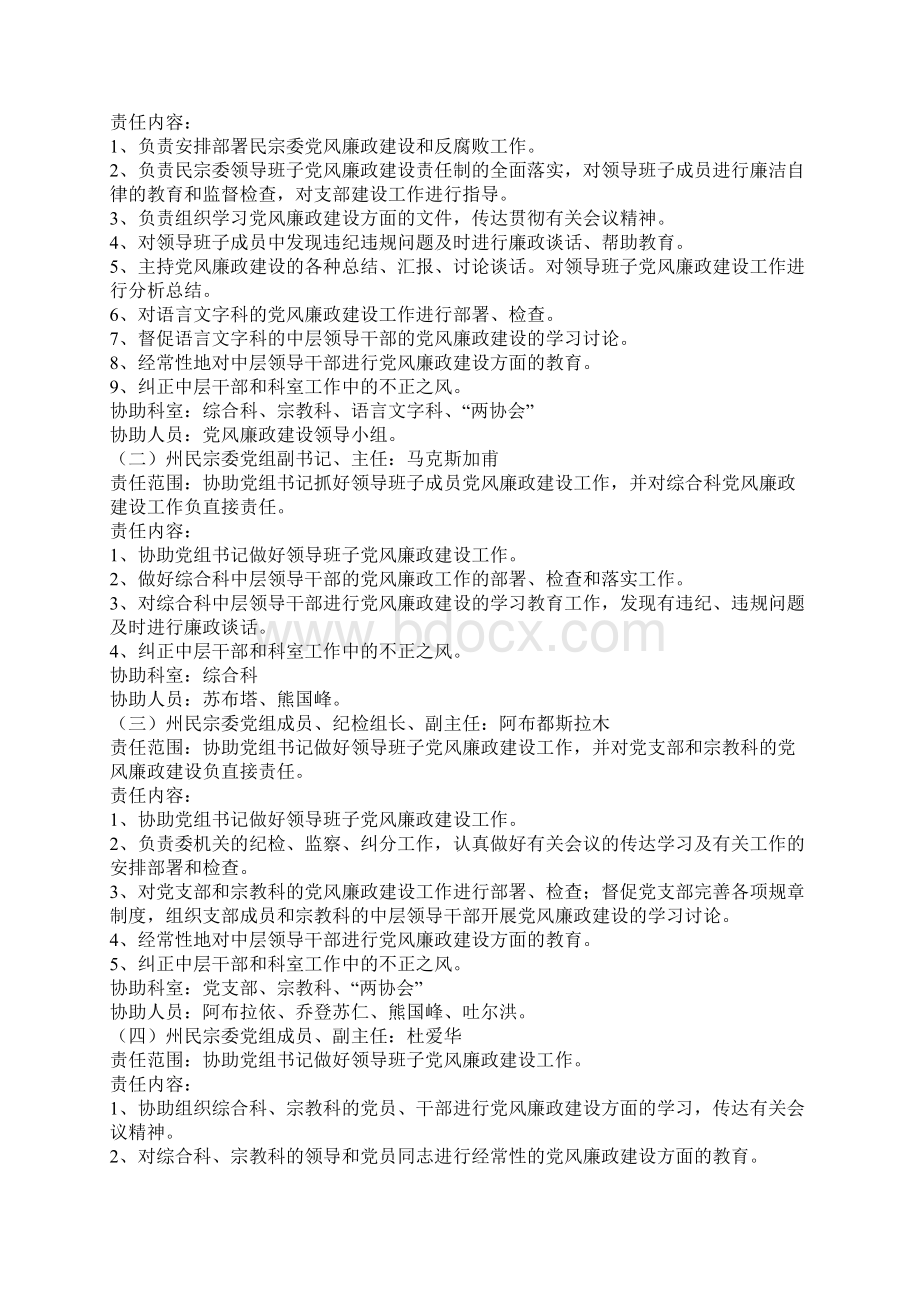 州民宗委党风廉政建设制度汇编Word文档下载推荐.docx_第3页