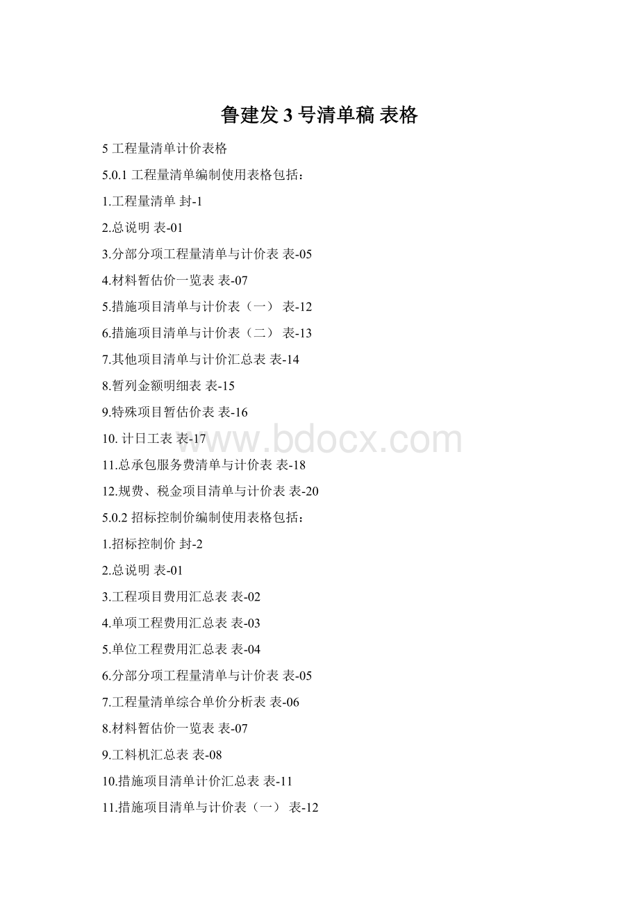 鲁建发3号清单稿表格.docx_第1页