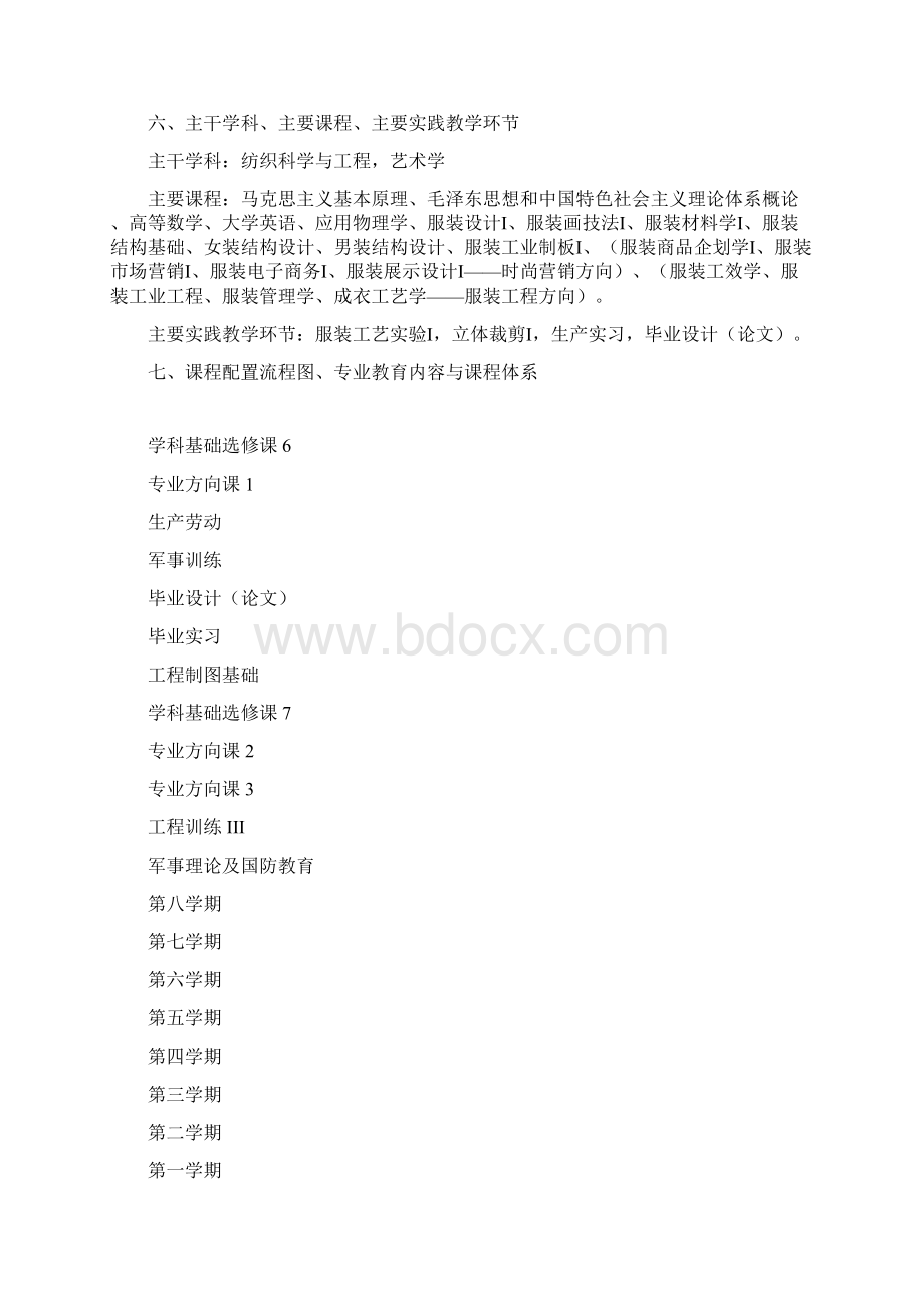 服装设计与工程专业指导性培养方案.docx_第3页