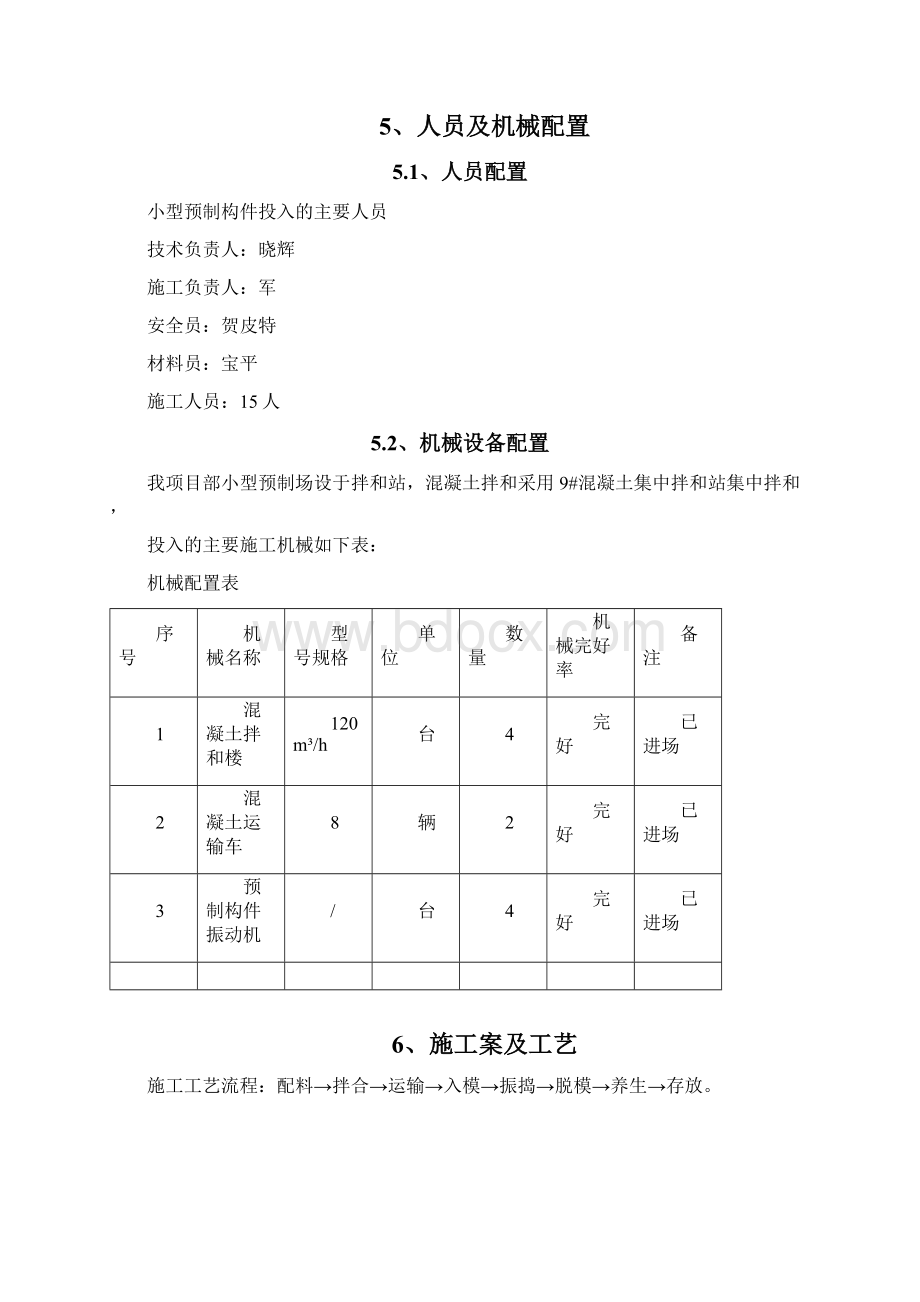 小型预制构件施工组织设计方案.docx_第3页