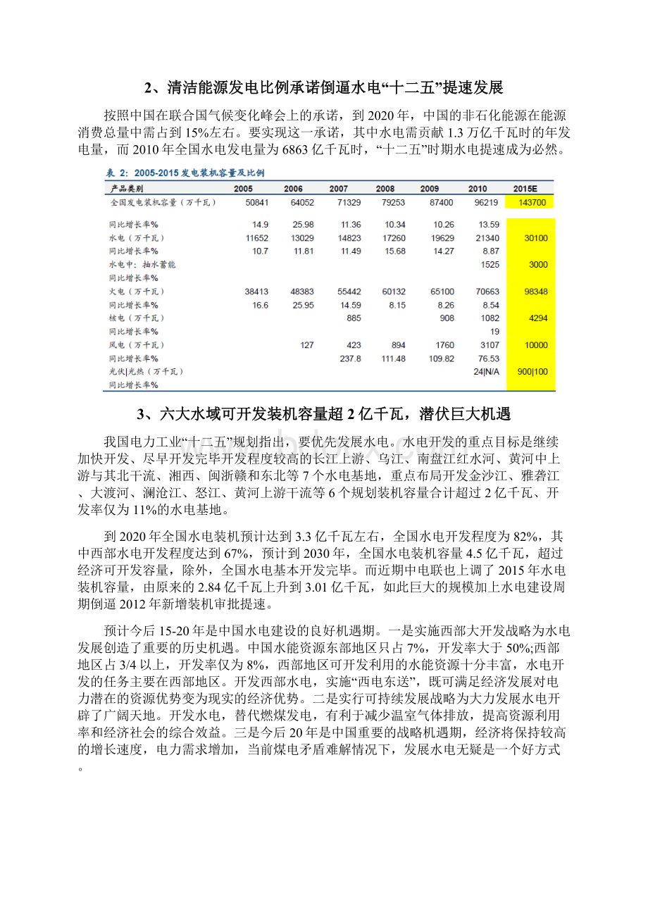 水利水电行业分析报告文案.docx_第2页