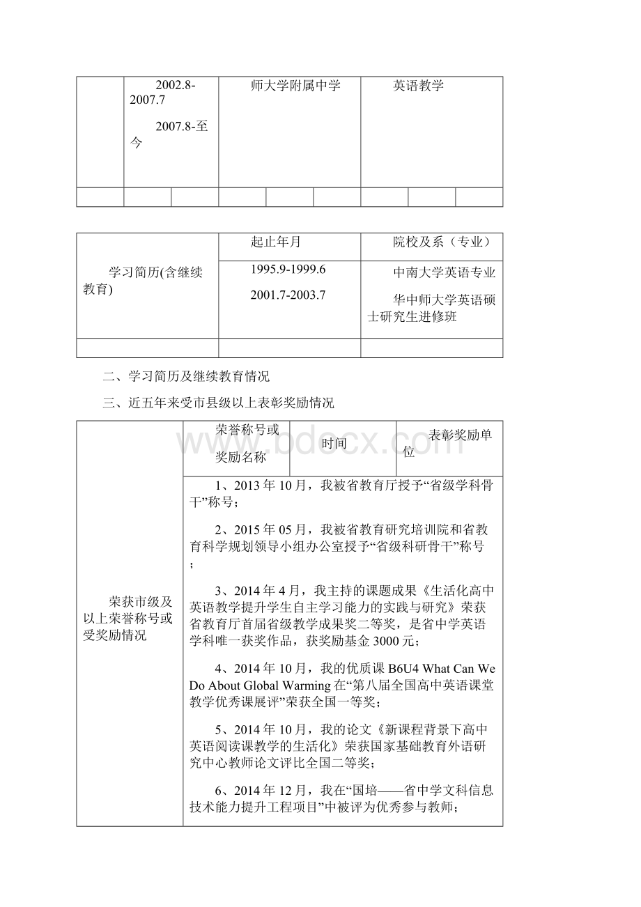 李俐萍卓越教师工作室主持人申请书.docx_第3页