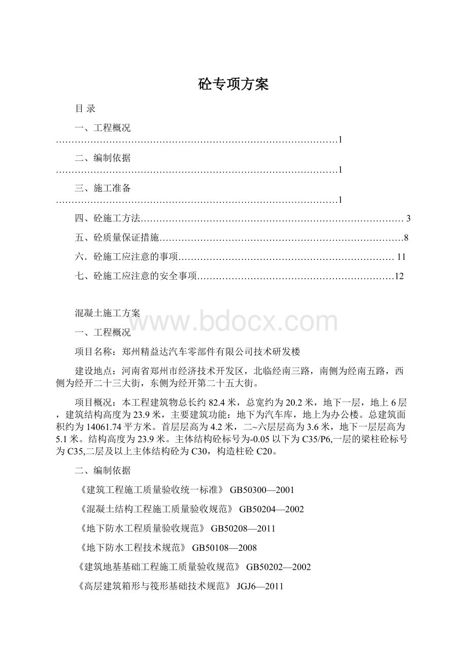 砼专项方案Word文件下载.docx