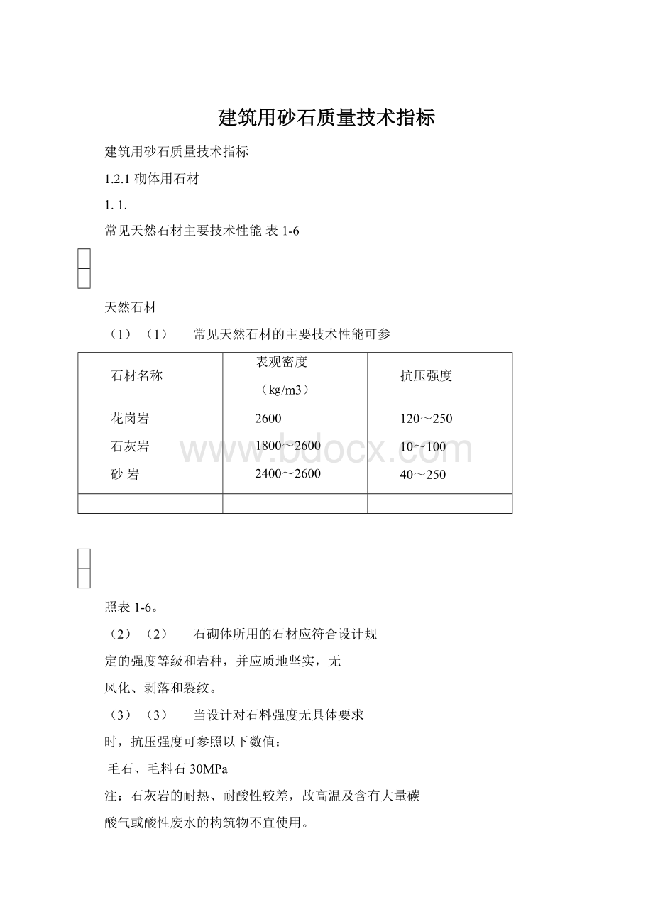 建筑用砂石质量技术指标.docx_第1页