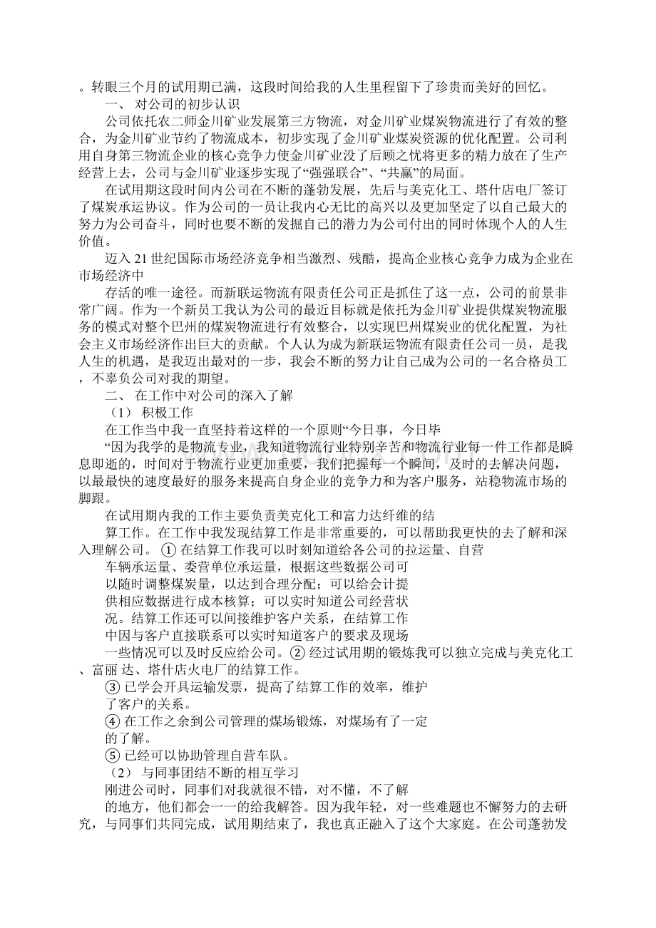 物流操作试用期工作总结Word下载.docx_第2页