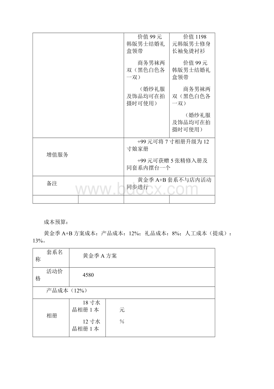 全黄金季私人定制婚纱照拍摄高端销售定制项目可行性方案.docx_第3页