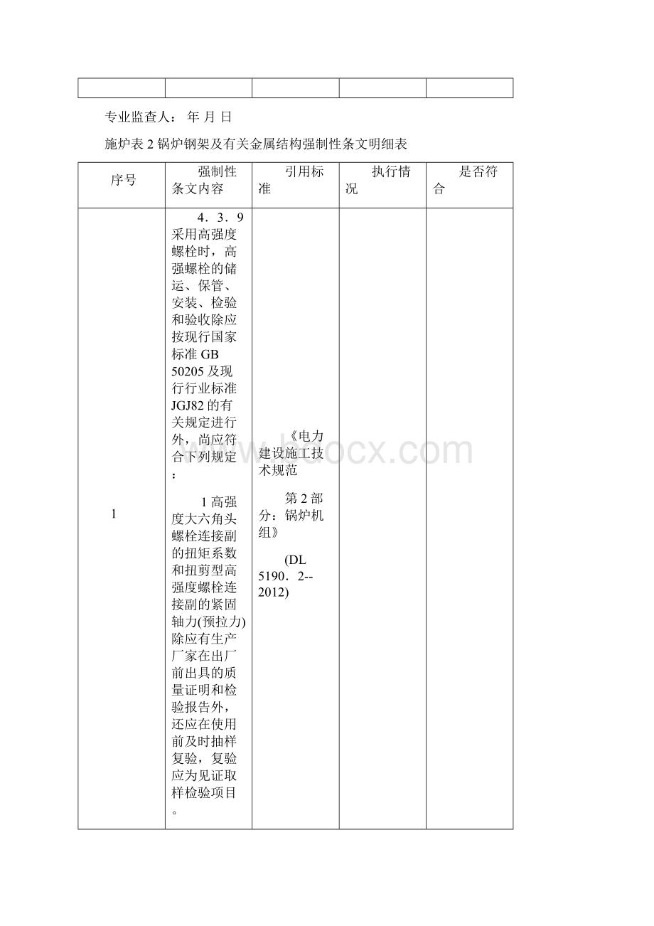 版火力发电工程建设标准强制性条文实施指南第三篇锅炉机组安装部分Word文档下载推荐.docx_第3页