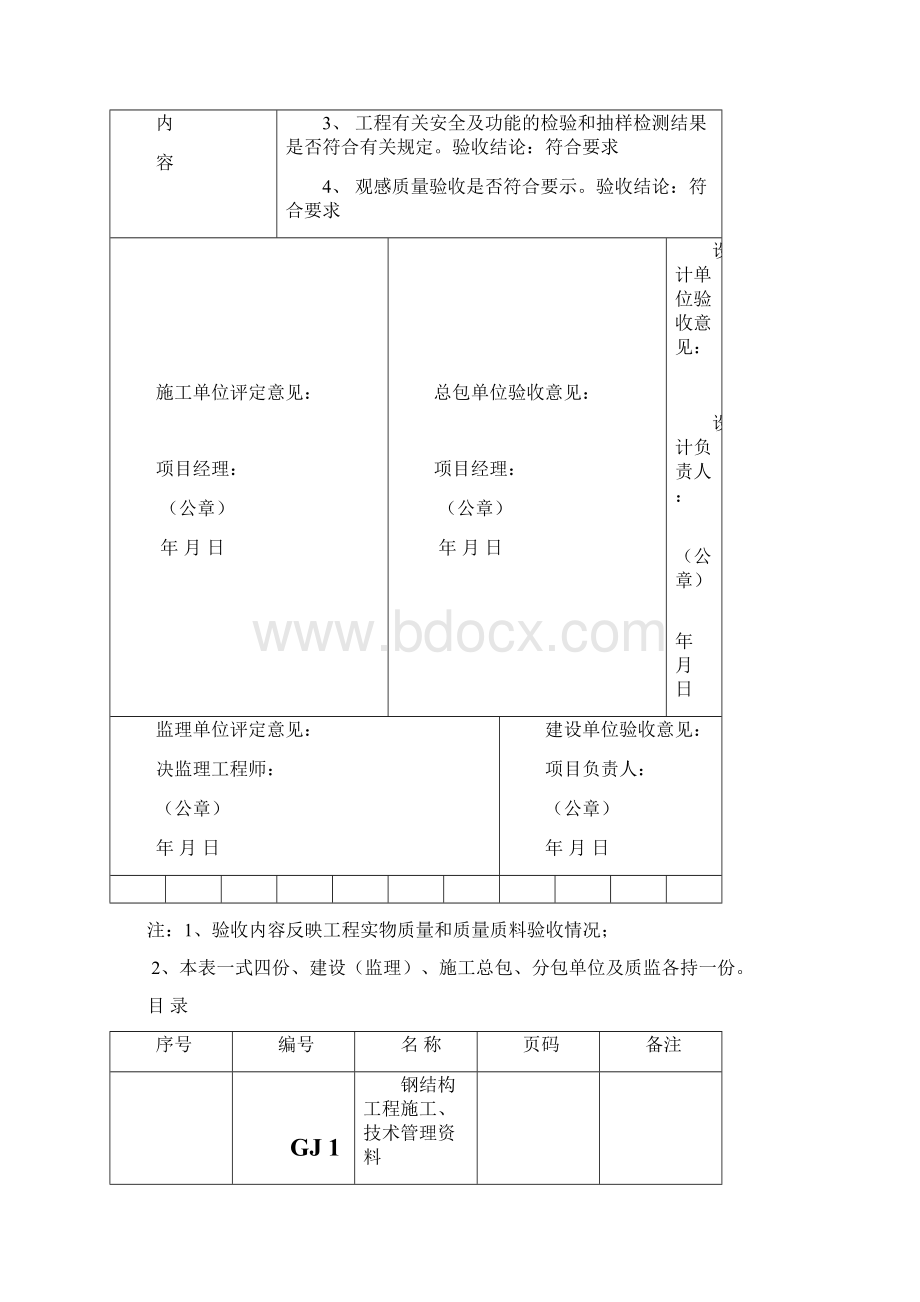 钢结构竣工资料范本.docx_第2页