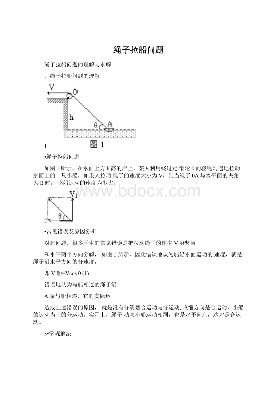 绳子拉船问题文档格式.docx_第1页