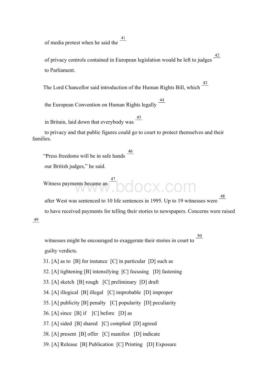 全国硕士研究生入学统一考试英语一试题及解析.docx_第2页