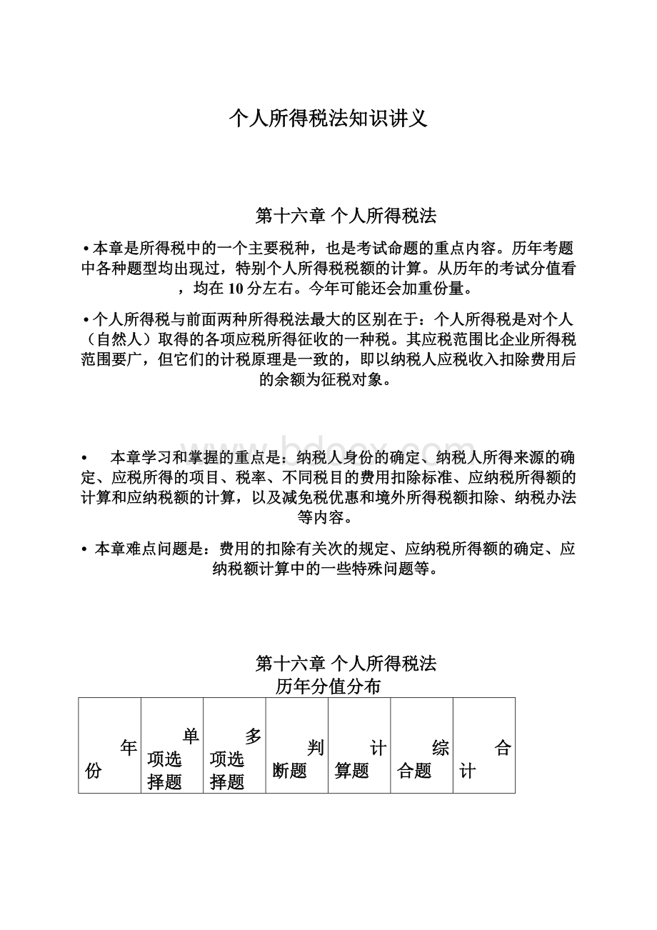 个人所得税法知识讲义.docx_第1页