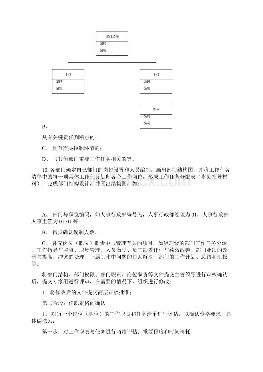 某企业各部门工作分析报告12页Word文档下载推荐.docx_第2页