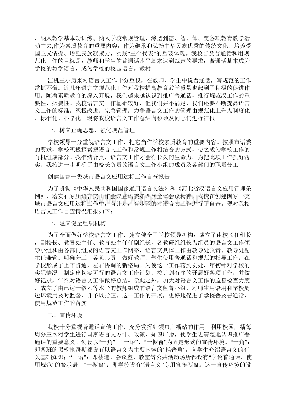 语言文字自查报告.docx_第3页