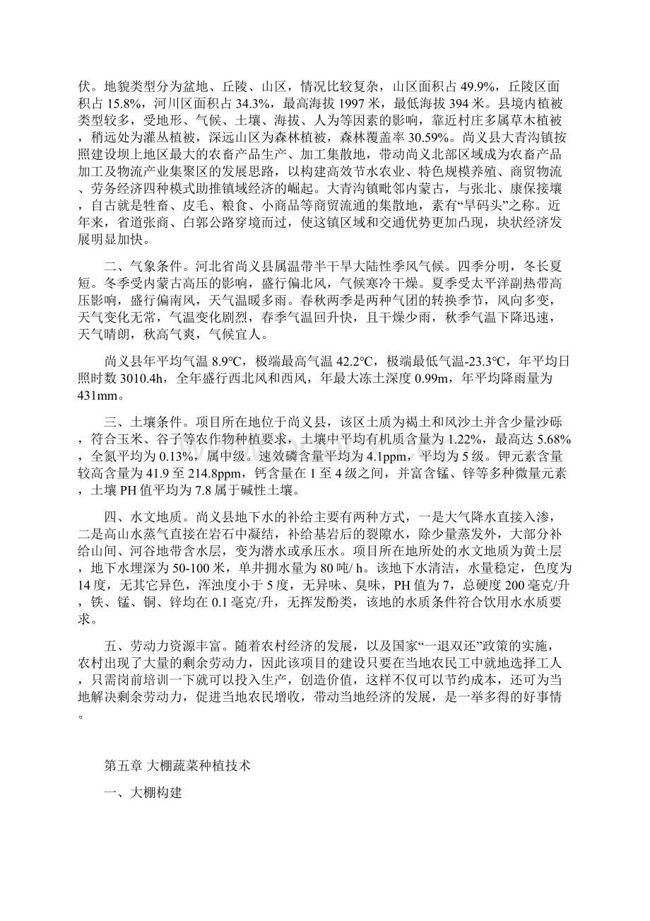 蔬菜大棚建设项目投资计划书.docx_第3页