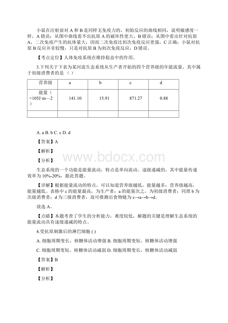 吉林省梅河口市博文学校学年高二上学期期末考试生物试题附解析.docx_第2页