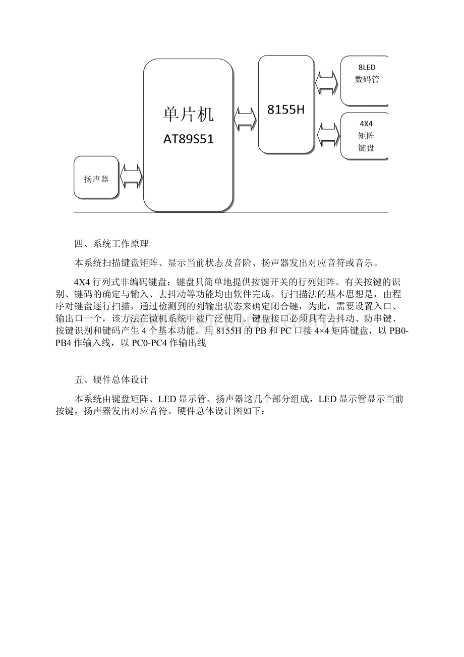 基于8155的8led简易电子琴设计proteus80文档格式.docx_第3页