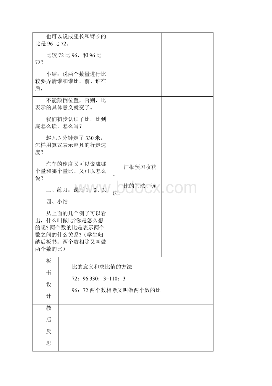 比的意义和求比值的方法教案文档格式.docx_第2页