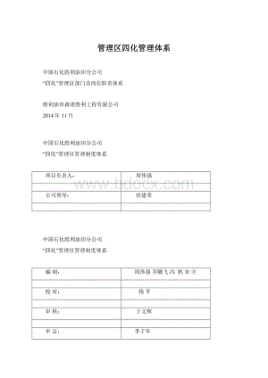 管理区四化管理体系Word格式.docx