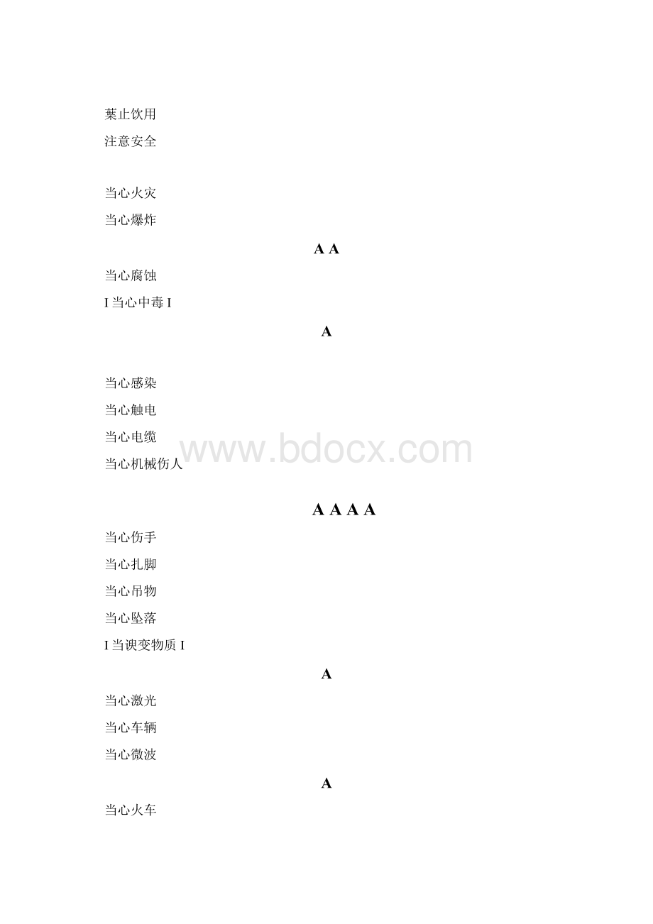 建筑施工现场安全警示牌标示.docx_第2页