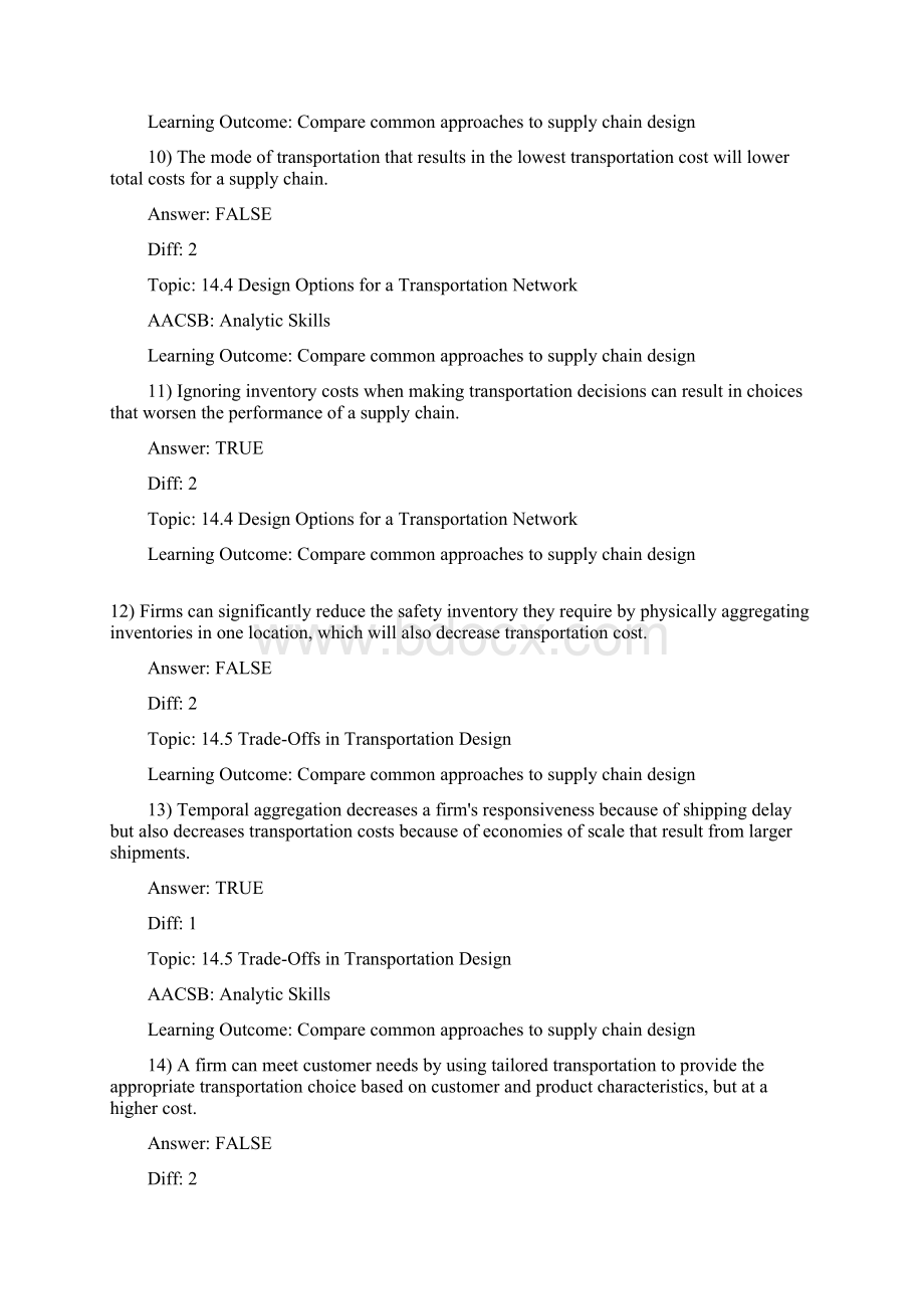 供应链管理习题 14Word文档格式.docx_第3页