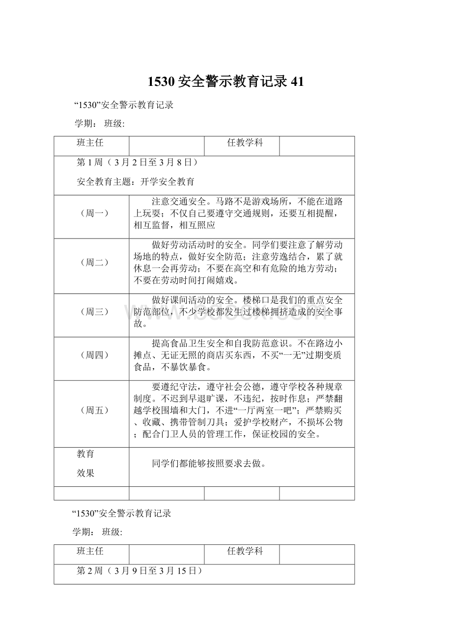 1530安全警示教育记录41.docx