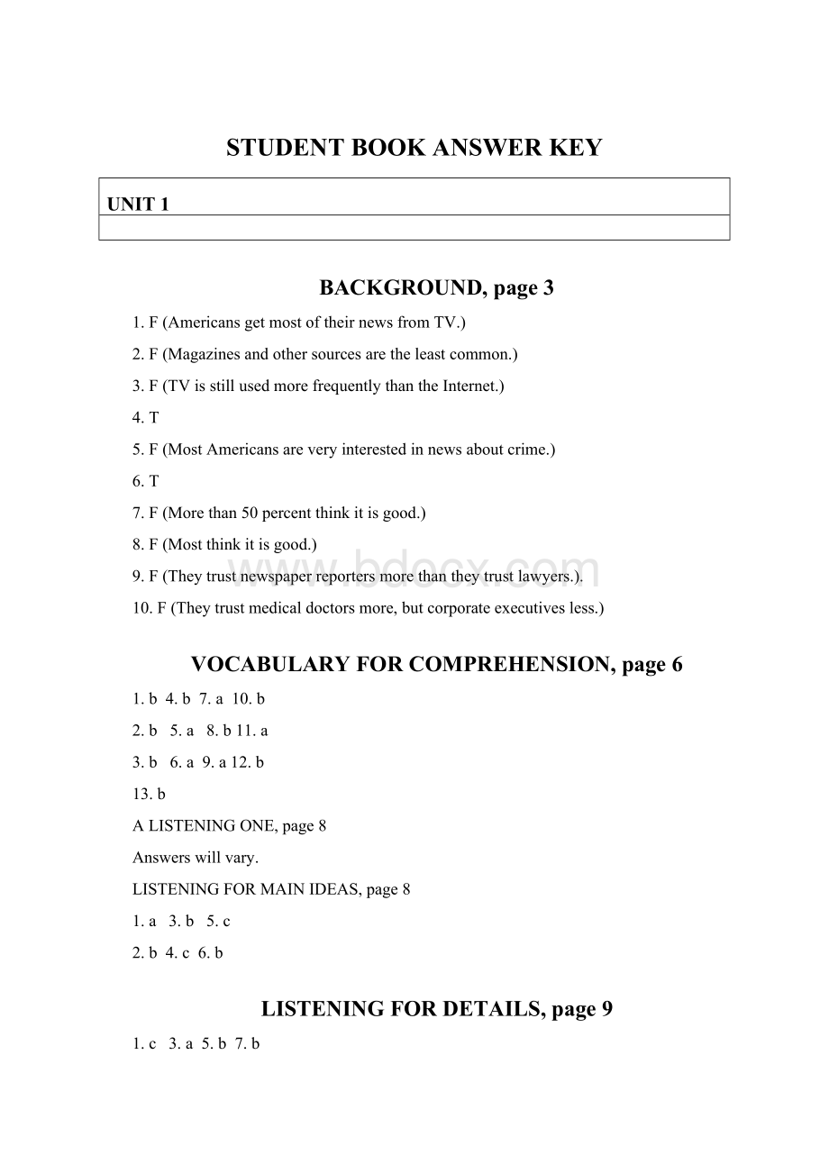 STUDENT BOOK ANSWER KEY.docx