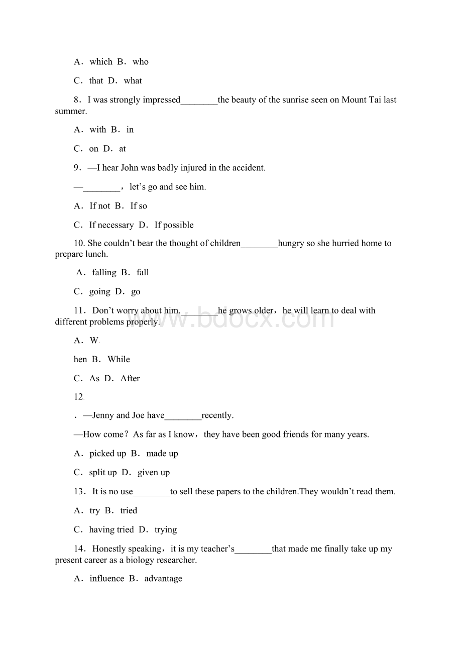 金版新学案高考英语一轮总复习 课时作业9 Module3 Music 外研版必修2文档格式.docx_第2页