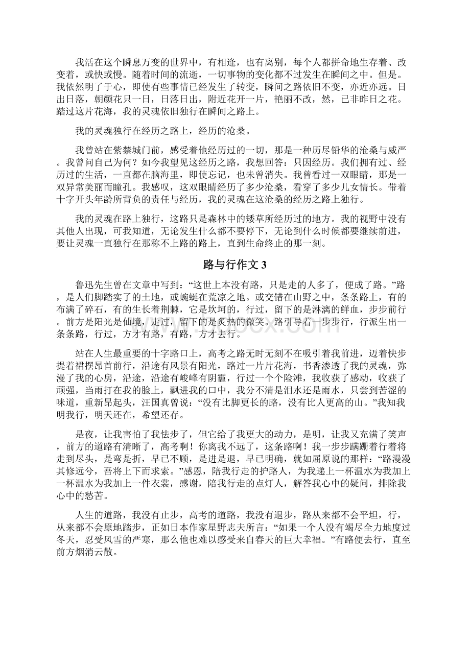 路与行作文Word格式.docx_第2页