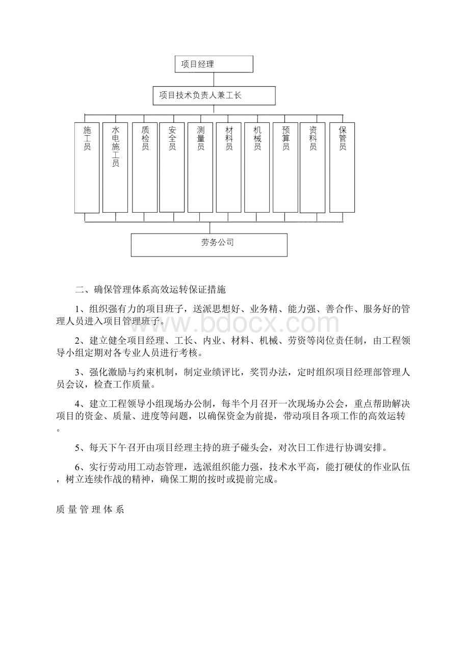 施工组织机构体系与措施Word文档下载推荐.docx_第2页