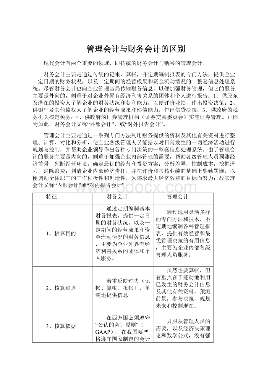 管理会计与财务会计的区别文档格式.docx