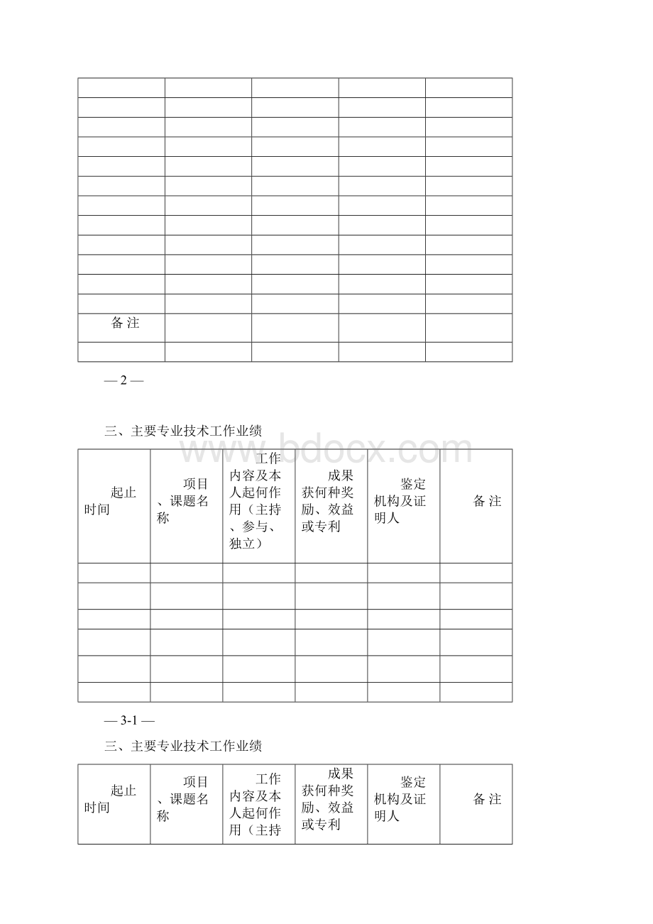 辽宁省专业技术资格评定表.docx_第3页