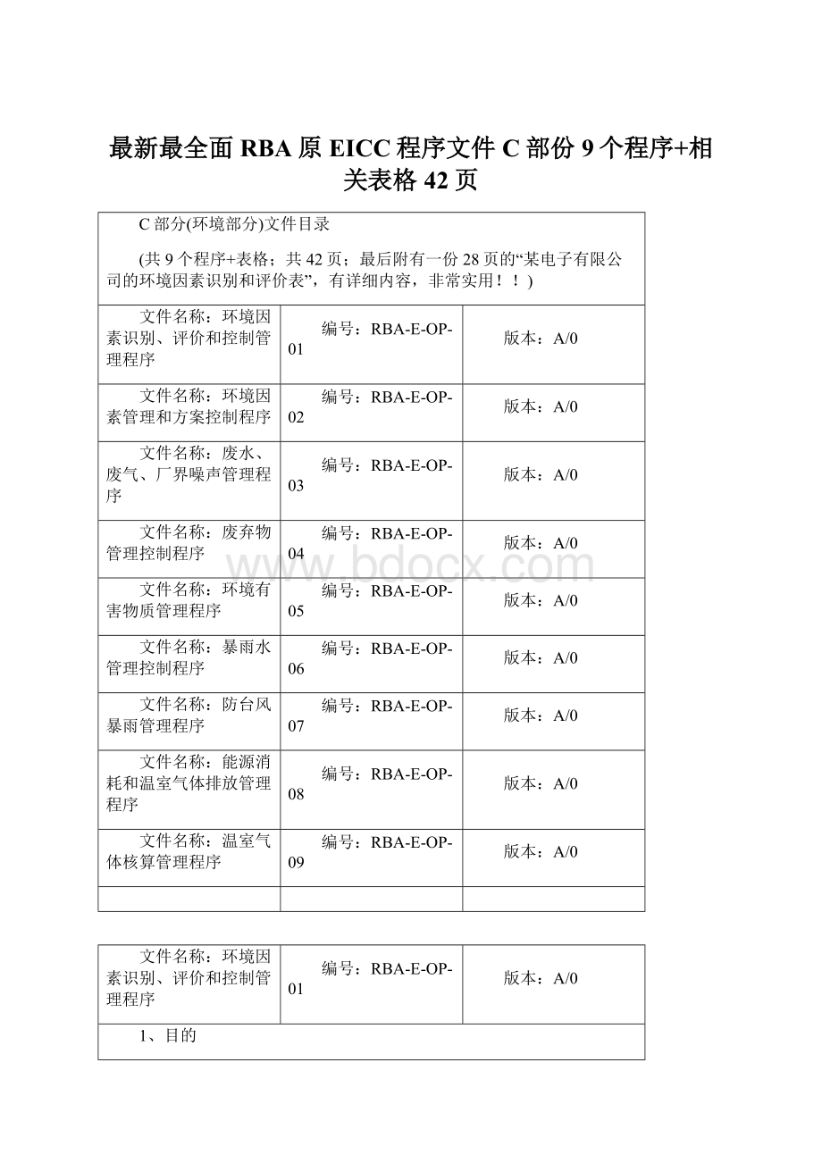 最新最全面RBA原EICC程序文件C部份9个程序+相关表格42页Word格式文档下载.docx_第1页