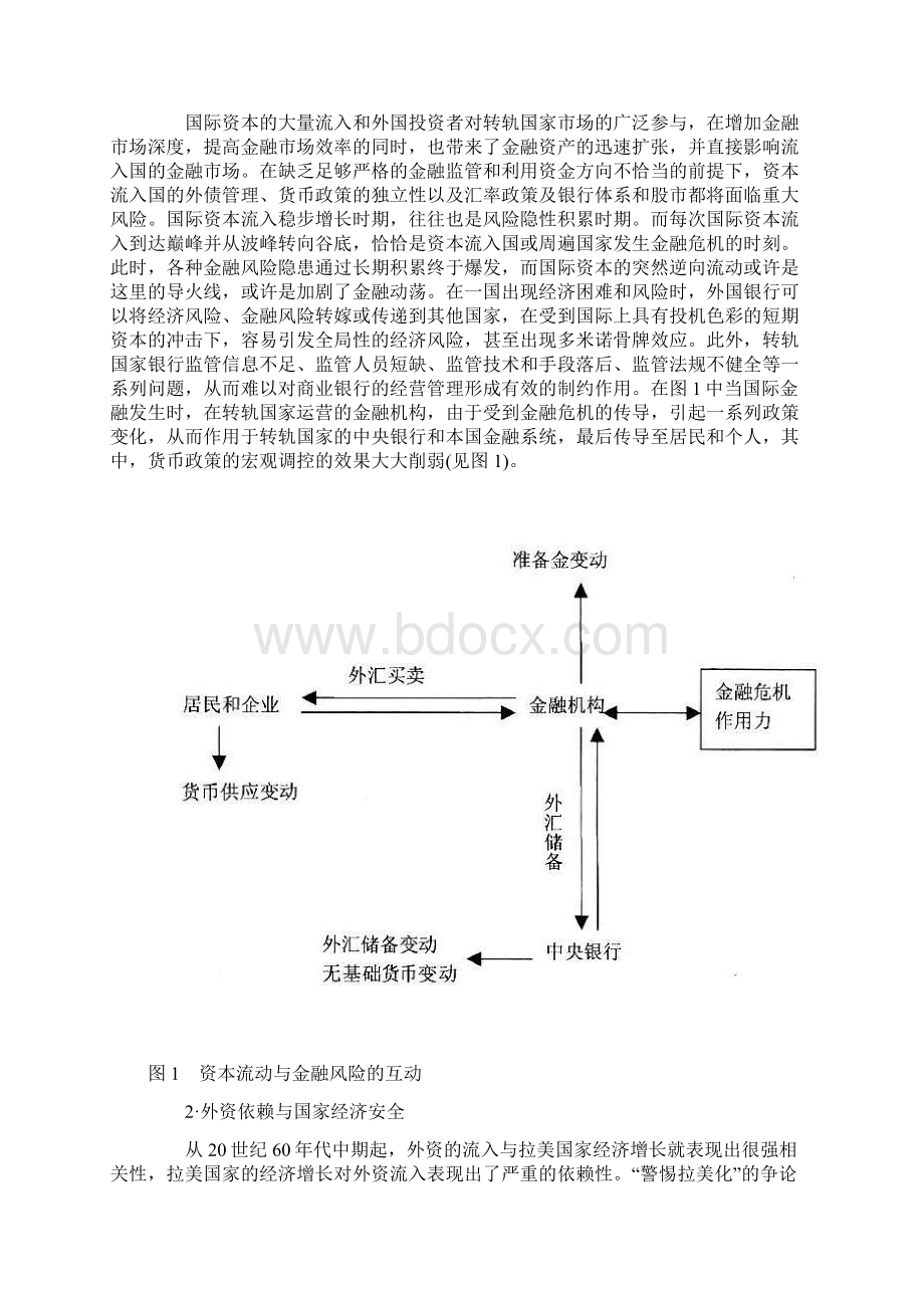 金融危机视角下转型国家资本流动和外资依赖问题分析Word格式文档下载.docx_第2页