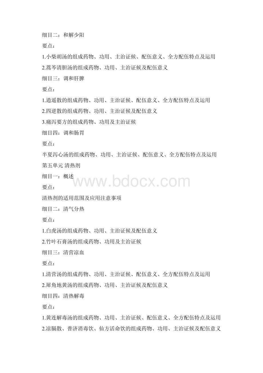 中医执业医师考试方剂学考试大纲.docx_第3页