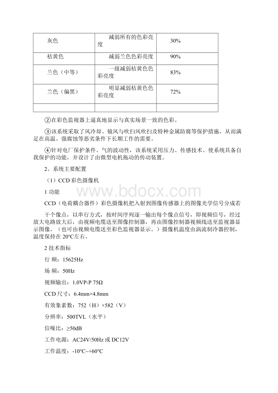 炉膛火焰监视彩色工业电视系统.docx_第2页