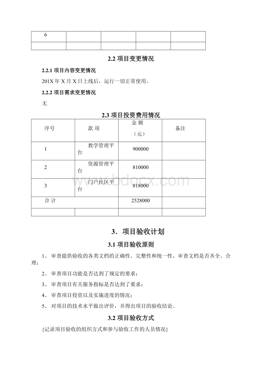 软件的项目验收报告材料的专用实用模板Word格式.docx_第3页