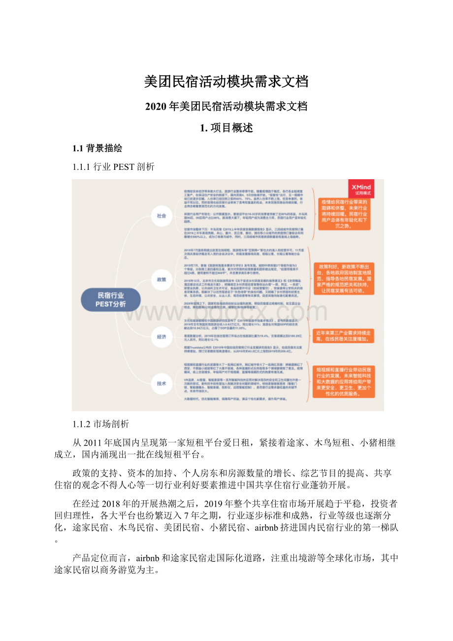 美团民宿活动模块需求文档Word文档下载推荐.docx