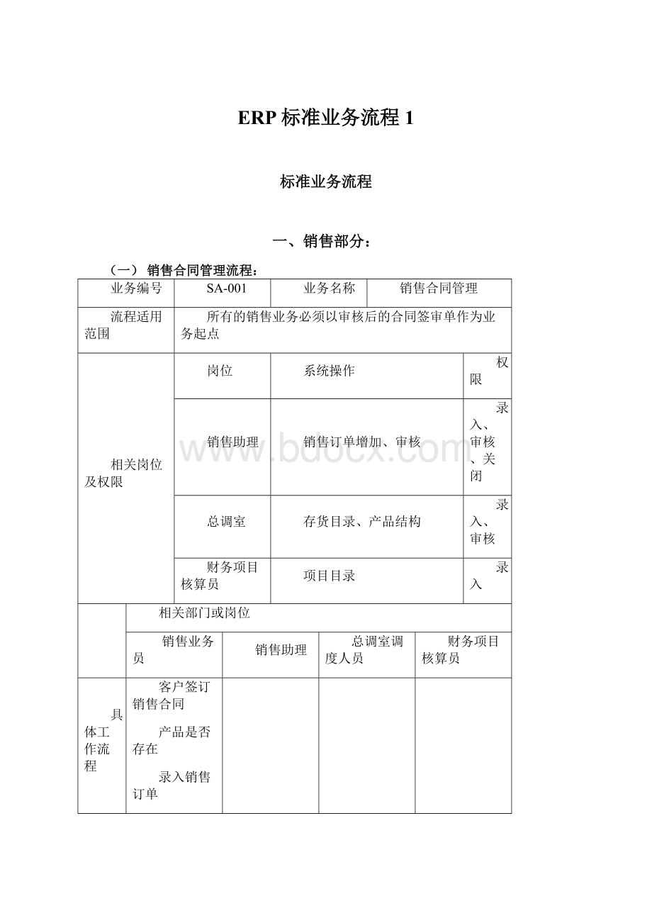 ERP标准业务流程1.docx_第1页