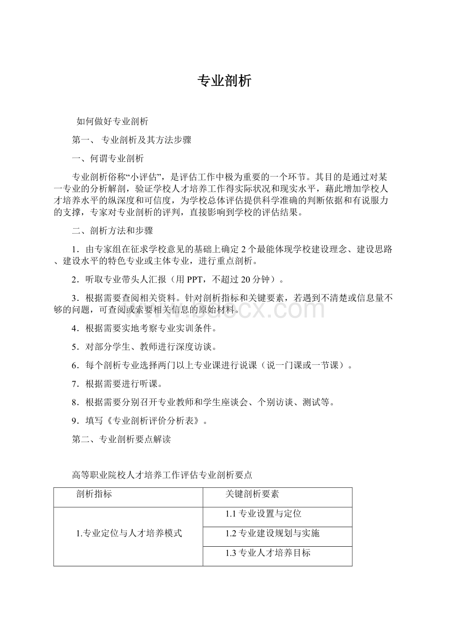 专业剖析.docx_第1页