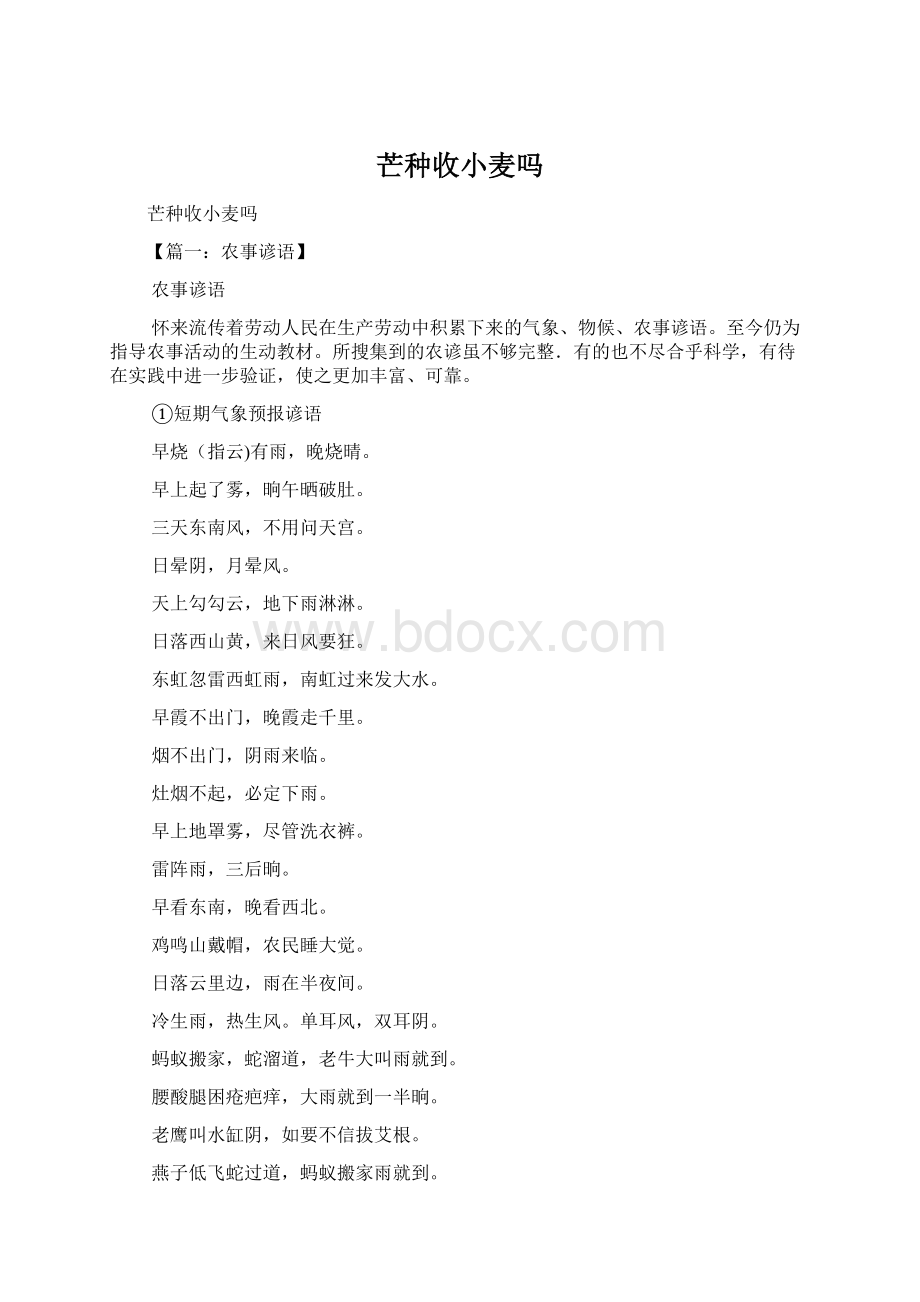 芒种收小麦吗Word文档下载推荐.docx_第1页