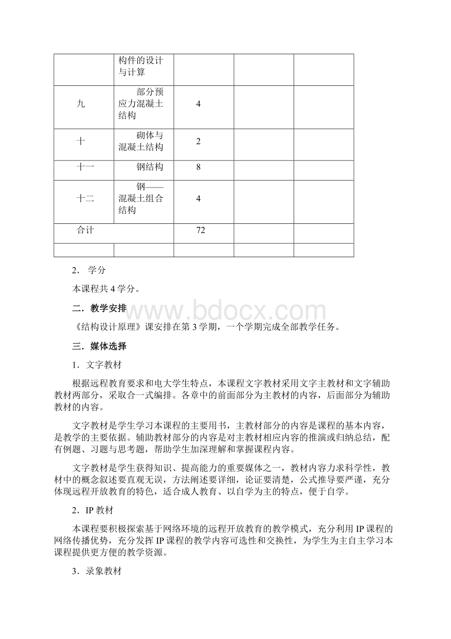 《结构设计原理2》教学大纲.docx_第3页