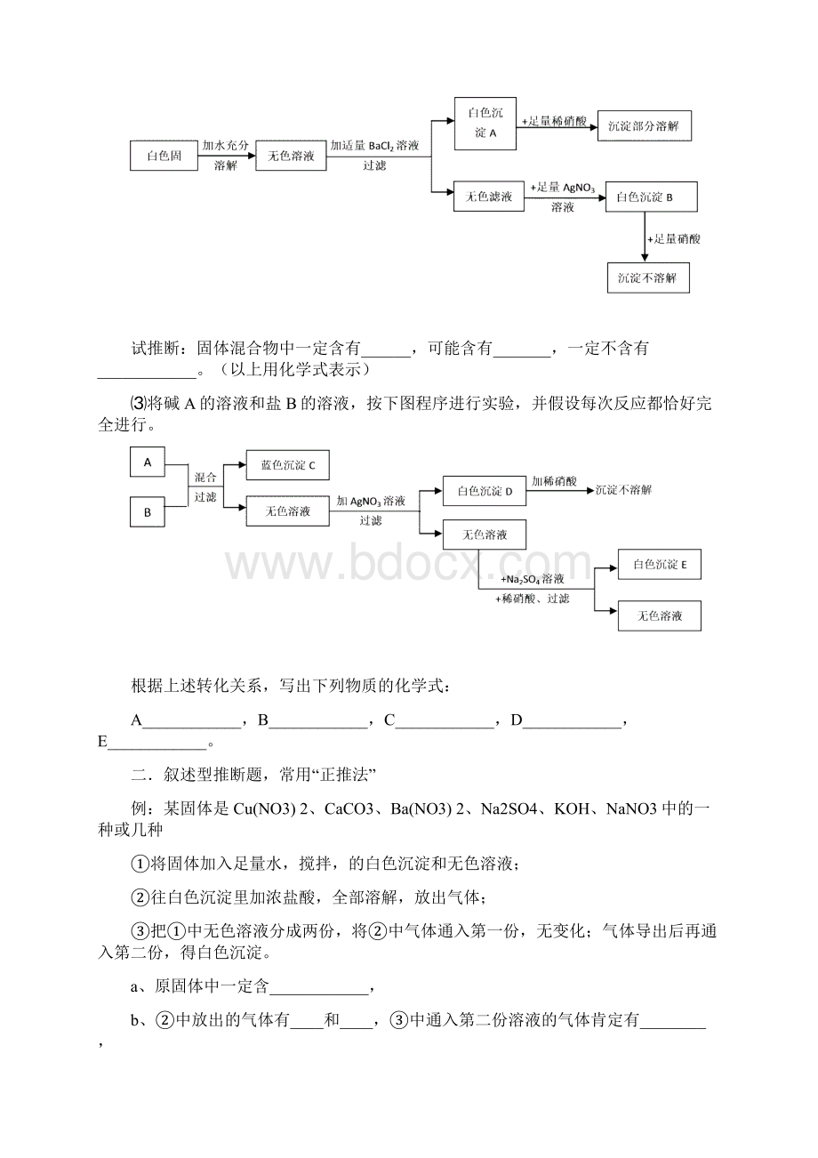 化学中考推断专题Word文档格式.docx_第2页