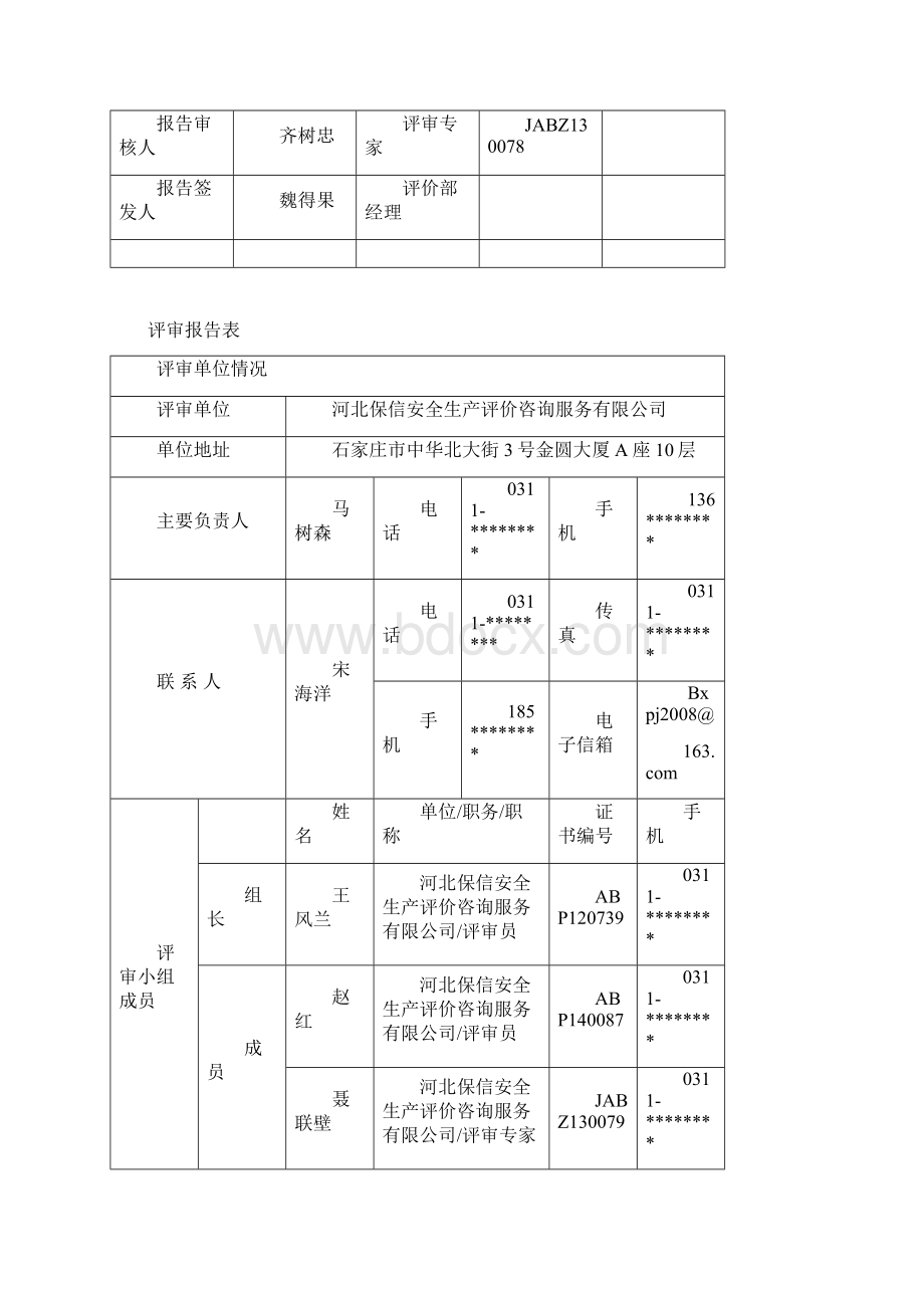 安全标准化二级企业评审报告模板.docx_第2页