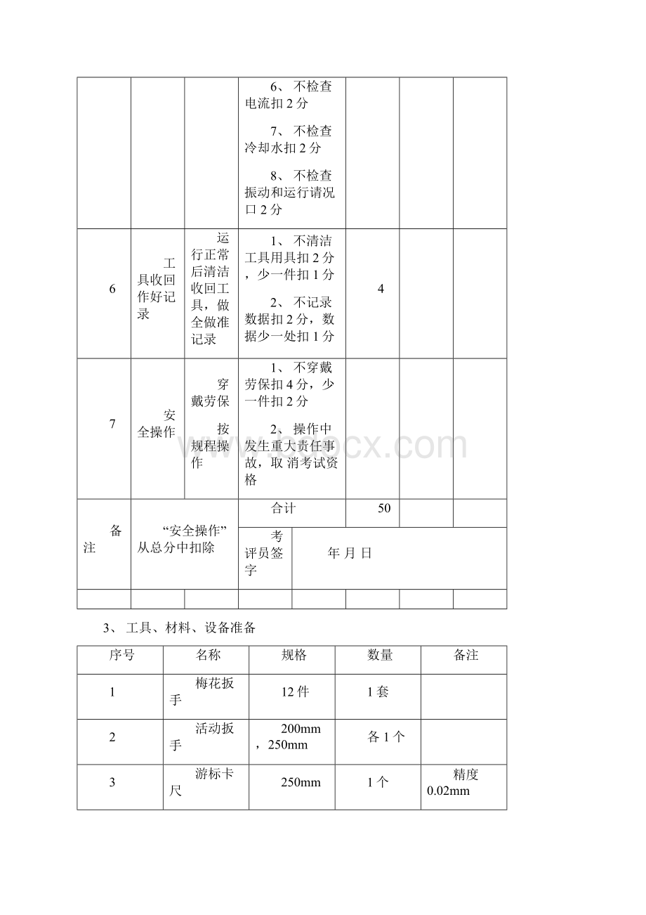 初级工技能操作试题.docx_第3页